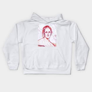 Mary Shelley Portrait Line Art Kids Hoodie